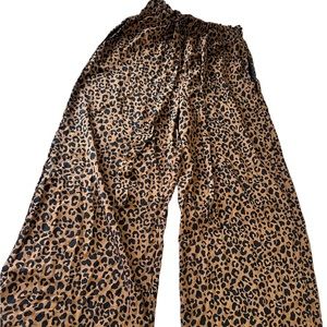 Sienna Sky wide leg animal print pants